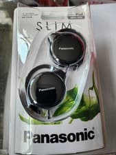Image of Panasonic RP-HS46E-K Slim Clip On Mp3 Stereo Earphones Headphones│3.5mm│Black