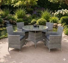 Image of Aria Round Garden Dining Set