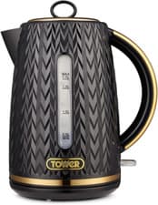 Image of Tower T10052BLK Empire 1.7 Litre Kettle with Rapid Boil, Removable Filter, 3000W
