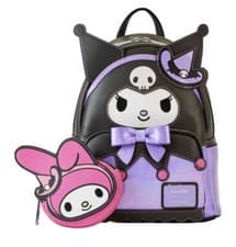 Image of NYCC Sanrio Kuromi Witch Cosplay Mini Backpack With My Melody Coin Bag LE 1000