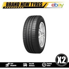 Image of 2x 195/55R16 Kumho Ecowing ES01 KH27 195 55 16 87H Car Tyres C-Rated Wet