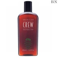 Image of American Crew 3 In 1 Tea Tree Shampoo Conditioner & Body Wash 450ml