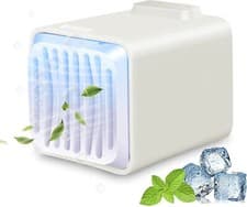 Image of TKLake Portable Water-Cooled Air Cooler, 4 in 1 Leakproof Personal Mini Air Con