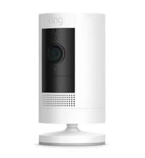 Image of Ring Stick Up Cam | Battery | HD Outdoor Wireless Camera System | White