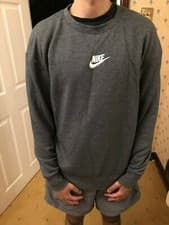 Image of Nike Heritage Sweatshirt. Men’s Medium. New without tags. Black, Heather & Sail