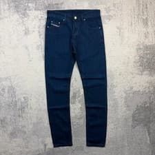 Image of Diesel Jeans W30 L33 Viker Dark Blue Denim Slim Straight Leg BNWT
