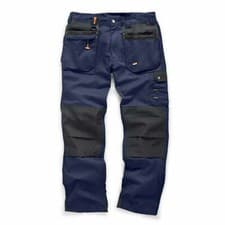 Image of Scruffs Work Trousers Worker Plus Black / Navy - Flex Slim Fit Trouser Black