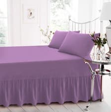 Image of Extra Deep Fitted Valance Sheet Bed Sheets Single Double King Super King Size