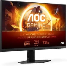Image of AOC 24G4XED 23.8 inch FHD Gaming Monitor 180Hz, Fast IPS Panel, 0.5ms MPRT