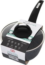 Image of Pendeford Chefs Choice Forged Aluminium 18cm Never Stick Saucepan & Glass Lid