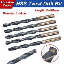 Image of HSS Speed Steel Twist Drill Bit 1~14mm For Drilling Stainless Steel Hard Steels