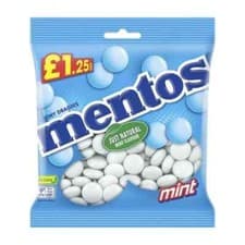 Image of Mentos Chewy Sweets Mint Flavour Large Bags Full Case X 12 Bags Tracked Delivery