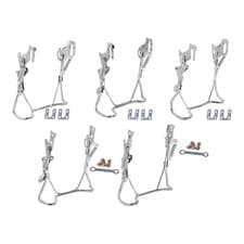 Image of Bike Drop Stand, Double Leg Stand, Metal Heavy Duty Frame Retro Design Rear