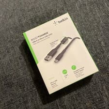Image of Belkin Boost Charge USB-A to Micro USB 1m Black double braided Cable in box