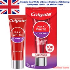 Image of Colgate Max White Ultimate Radiance Toothpaste 75ml | Instant Whitening Formula