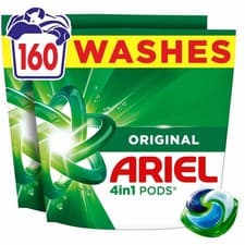 Image of Ariel 4 in 1 Original Wash 160 Pods Laundry Detergent Washing Pack 160 Capsules
