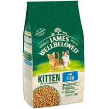 Image of James Wellbeloved Kitten Fish Cat Dry Food 1.5kg