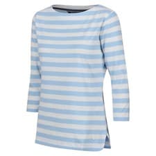 Image of Regatta Womens Bayla 3/4 Sleeved Top Striped T Shirt