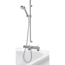 Image of Aqualisa Midas 110 Bath Shower Mixer Exposed Chrome Thermostatic Modern MD110BSM