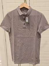 Image of Men's All Saints Reform SS Polo Brand New With Tag In Size XS In Gifs Grey Color