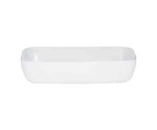 Image of Mason Cash Linear Collection Rectangular Dish White 1 x 30cm x 20cm, Ceramic