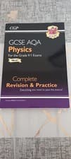 Image of separate science higher physics revision textbook with exam questions