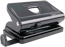 Image of Rapesco 810 Metal 2-Hole Punch 12 Sheet Capacity Black Office Home Use BestNew