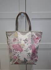 Image of Accessorize Large Multicolored Ebroidered Floral Tote Bag With Tassle New...