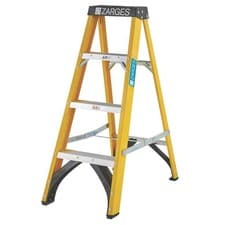 Image of Zarges Step Ladder Fibreglass 1.05m 4 Step Swingback A Frame Up To 150kg