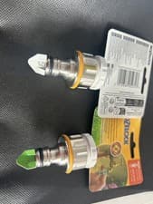 Image of Hozelock 2041 Pro Metal Garden Hos Tap Connector Outdoor Outside Threaded Tap x2