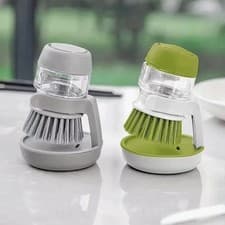 Image of Soap Dispenser, Dishwashing Brush, Home Kitchen Cleaning Brush with Holder