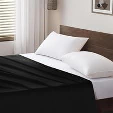 Image of Egyptian Cotton Flat Sheet 400 TC Bed Flat Sheets Single Double Super King Size