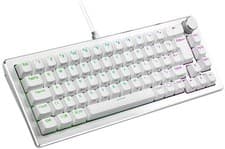 Image of Cooler Master CK720 65% Hot-Swappable Mechanical White/Silver Gaming Keyboard