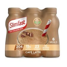 Image of Slimfast Cafe Latte Shakes Pack of 6 x 325ml