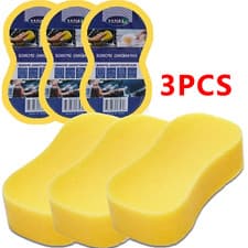 Image of 3X Large Size Sponge Car Wash Washing Valeting Cleaner Sponge Kitchen Cleaning