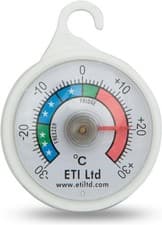 Image of Fridge Or Freezer Thermometer 52 mm Dial, Colour Coded Zones. Ideal For Home