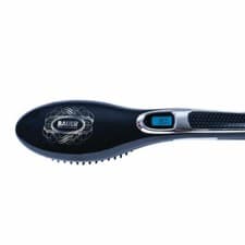 Image of Bauer Professional Ceramic Hair Straightening Brush - Black (38820)