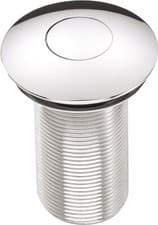Image of Bristan W BASIN09 C Round Unslotted Push Basin Waste Chrome WBASIN09C New