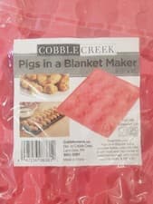 Image of Cobble Creek 12 Little Pink Pigs in a Blanket Silicone Baking Pancake Mold NEW