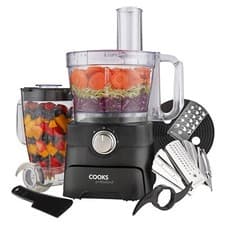 Image of Food Processor Blender Chopper Grater Slicer 3.5L Compact 1000W Black