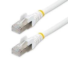 Image of StarTech.com 7m CAT6a Ethernet Cable - White - Low Smoke Zero Halogen LSZH - 10G