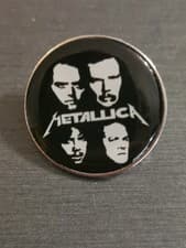 Image of METALLICA BLACK ALBUM pin Badge New High Quality Kill Em All Master Of Puppets