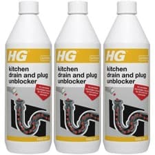 Image of HG Kitchen Drain & Plug Unblocker 1L x 3