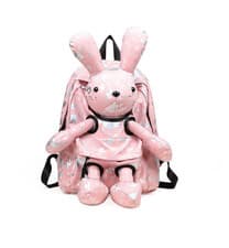 Image of Rabbit Backpack Kids School Bunny Removable Rabbit Plush Toy 1st In UK