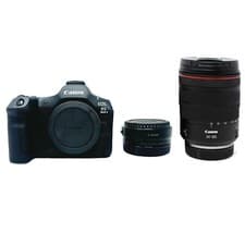 Image of Canon R5 Mark II Camera + RF 24-105mm f/4L Lens + EF-EOS R mount adapter