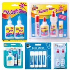 Image of PVA Craft Glue, Activity Glue Set, Glue Sticks & Craft Glue Premium Adhesive