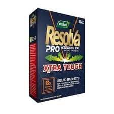 Image of 6 x Westland Resolva Pro Xtra Tough Liquid Weed Killer Sachets 100ml Bindweed