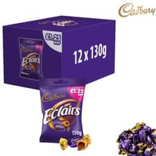 Image of Cadbury Eclairs Classic Chocolate Bag 130g Perfect Treat