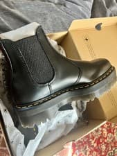 Image of Dr. Martens 2976 Quad Chelsea 24687001 Mens Black Vegan Leather Chelsea Boots