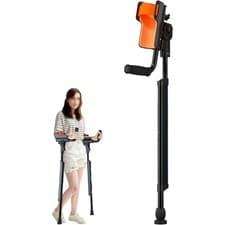 Image of 1x Forearm Trough Elbow Crutches Lightweight Adjustable Folding Elbow Crutches